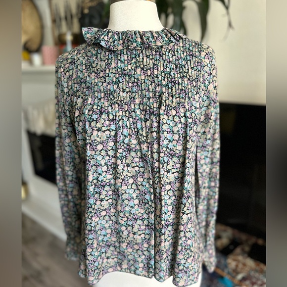 Dôen Plum Blouse in Hardwick Garden SZ XS - Picture 1 of 11